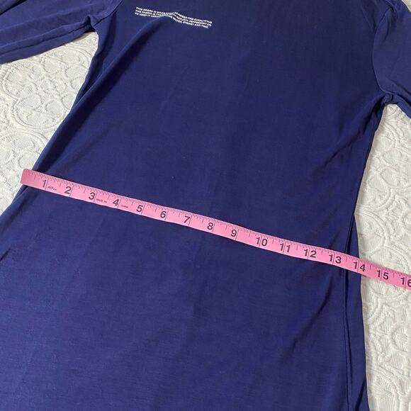 Pangaia Maxi Dress Blue Natural Organic Seacell Womens Size XXS Eco friendly - Picture 5 of 10